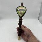 Vintage Heineken Imported Beer Bar Tap Keg Wood Wooden Pull Handle 1980s