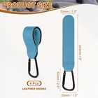 4 Pack Shopping Cart Hooks  Leather Shopping Cart Hooks  Azure