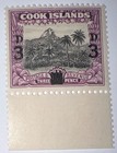 Travelstamps  Cook Islands Stamp Scott  115  3p On 1 1 2p  Mt  Ikurangi  Mognh