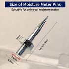 10 Pieces M2 5-0 45 Thread Replacement Pins For Moisture Meter Accessories