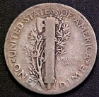 1925 P Mercury Dime Circulated 90  Silver  Good G   Vg
