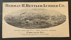 Travelstamps  1913 Herman H  Hettler Lumber Co  Envelope Advertising Cover Front