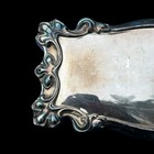 Antique Victorian Ornate Silver Plated Coffin Casket Plate Plaque Oddity