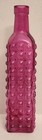 Vase Decorative Glass Bottel Rasberry Color 