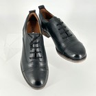 Josef Seibel Size 9 Eu 40 Narrowish Black Leather Oxford Shoes Sienna Women