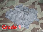 Vintage Army Surplus Gray Wool Gloves Wwii German Reenactment Economy Knit Wool