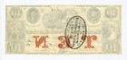 1861  10 The Bank Of The State Of South Carolina Note - Civil War Era Ch au