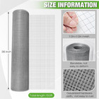 Hardware Cloth 1 2 Inch 36in X 150ft Hot Dip Galvanized After Welded Cage Mesh R