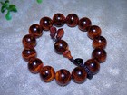 15mm Chinese Natural Huanghuali Handmade Exquisite Bracelets 17030