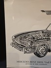 Mercedes 300 Sl Gull Wing Technical Cutaway Print By Shin Yoshikawa 8 5x11 