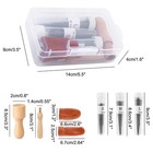 74pcs Wool Felting Needles Set Alloy Wood For Diy Crafting Projects