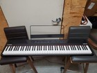 Alesis Recital Keyboard 88-key Digital Piano W adapter   Music Rest Great Cond