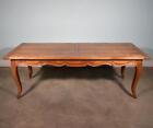 Vintage French Provencal Farm Table desk dining Table In Solid Cherry Wood