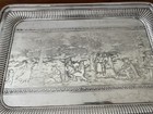 Antique Simpson Hall Miller Quadruple Silver Plate Tray Figural Scenic Victorian