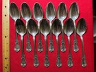 12 Sterling Dessert Oval Soup Spoon Old Master Pattern 1942 Towle Silver No Mono