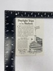 1927 Hudson River Day Line Print Ad Ship Boat Cruise New York Albany Antique