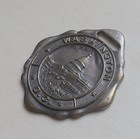 Antique Washington Dc Capital Building Embossed Souvenir Watch Fob Medal
