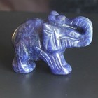 Carved Mixed Gemstone Crystal Quartz Stone Elephant Figurine Animal Carving 2  