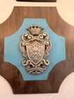 4 Pairs Vintage Royal Family Crest Coat Of Arms Wall Plaque Art Crest On Wood