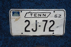 1965 Tennessee License Plate