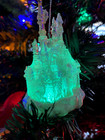 Beautiful Disney Store Christmas Ornament Light-up -cinderella s Castle Nib-rare