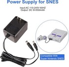 Audio Av Rca ac Cable Power Supply Adapter Cord For Super Nintendo Snes Game Set