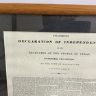 Texas Decoration Of Independence Framed Reproduction Summerlee Foundation Smu  