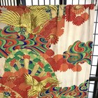 Japanese Antique Silk Uchikake Remakes Tapestry Wall Hanging Vintage Early Showa
