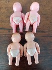4 Vtg 2 35  Renwal No  8 Dollhouse Toddler Baby Dolls Hard Plastic Jointed