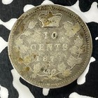 1871 Canada 10 Cents Lot t4836 Silver  Better Date