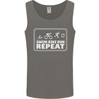 Triathlon Running Swimming Cycling Unicorn Mens Vest Tank Top