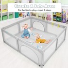 Extra Large Baby Playpen Safety Baby Play Yard W 50 Ocean Balls   4 Handles