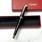 Cartier Black Gold Executive Rollerball Pen Composite Finish Rare Vip Gift W box