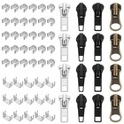 61 Pcs Zipper Fixer  Zippers Repair Kit  Universal  5 Zipper Replacement  Bulk 