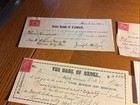 Vintage Bank Checks From 1900