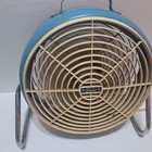 Vintage Mid Century Lakewood Steel Floor Fan 10  Blue 1 Speed Tested Please Read