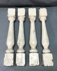 Set 4 Vtg Shabby Wood Turned 3x20 Spindle Porch Balusters Table Legs Old 923-25b
