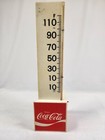 Vintage Coke Coca Cola Triangle Thermometer Plastic Red White Works Usa Made