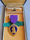 L Ww2 Wwii Purple Heart Medal Lapel Pin Badge Ribbon W coffin Case