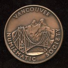 1977 Cna Rcna Vancouver Bc Copper Medal Royal Canadian Numismatic Association