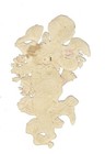 1888 Antique Chromo  Pretty Pink Silk Ties Cherub  Victorian Die-cut Scrap  5 