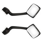 Chrome Hood Mirror Pair For 10  Kenworth T680 Peterbilt 579 587 W mounting Kit