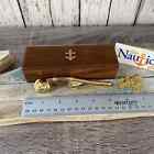 Brass   Copper Boatswain Whistle W  Wooden Box  Bosun Call Pipe  Nautical Navy