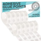  Pieces Clear Glue Points Dots Double Sided Adhesive Removable For 1000