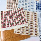 Postage Stamp Lot 24 Half Sheets Collection  05   06 Cents Mint Unhinged Vintage