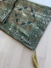 Green   Gold Brocade Wall Hanging Tapestry 59   w X 38   h  Headboard Or Altarpiece