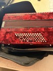 Hohner Hohnica 1305 Beginner 72 Bass Accordion Red  Issues  Bass Buttons Stuck 