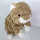 Vintage 1985 Applause 12  Avanti Orange Striped Tabby Kitty Cat Plush With Bow