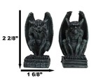 Ebros Notre Dame Guardian Mini Gargoyle Statue Set Of 2 Miniature 2 5  Tall