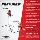 Heater Sports Base Hit Lite   Real Baseball Pitching Machine Great For All Ages